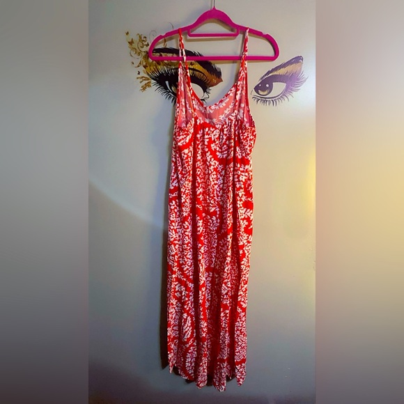 Gap red floral maxi dress - Picture 2 of 4